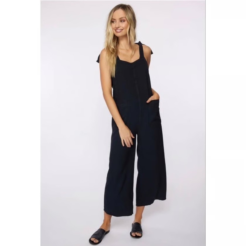 O'NEILL NAVY BLUE 100% VISCOSE CROPPED JUMPSUIT NWT XXL